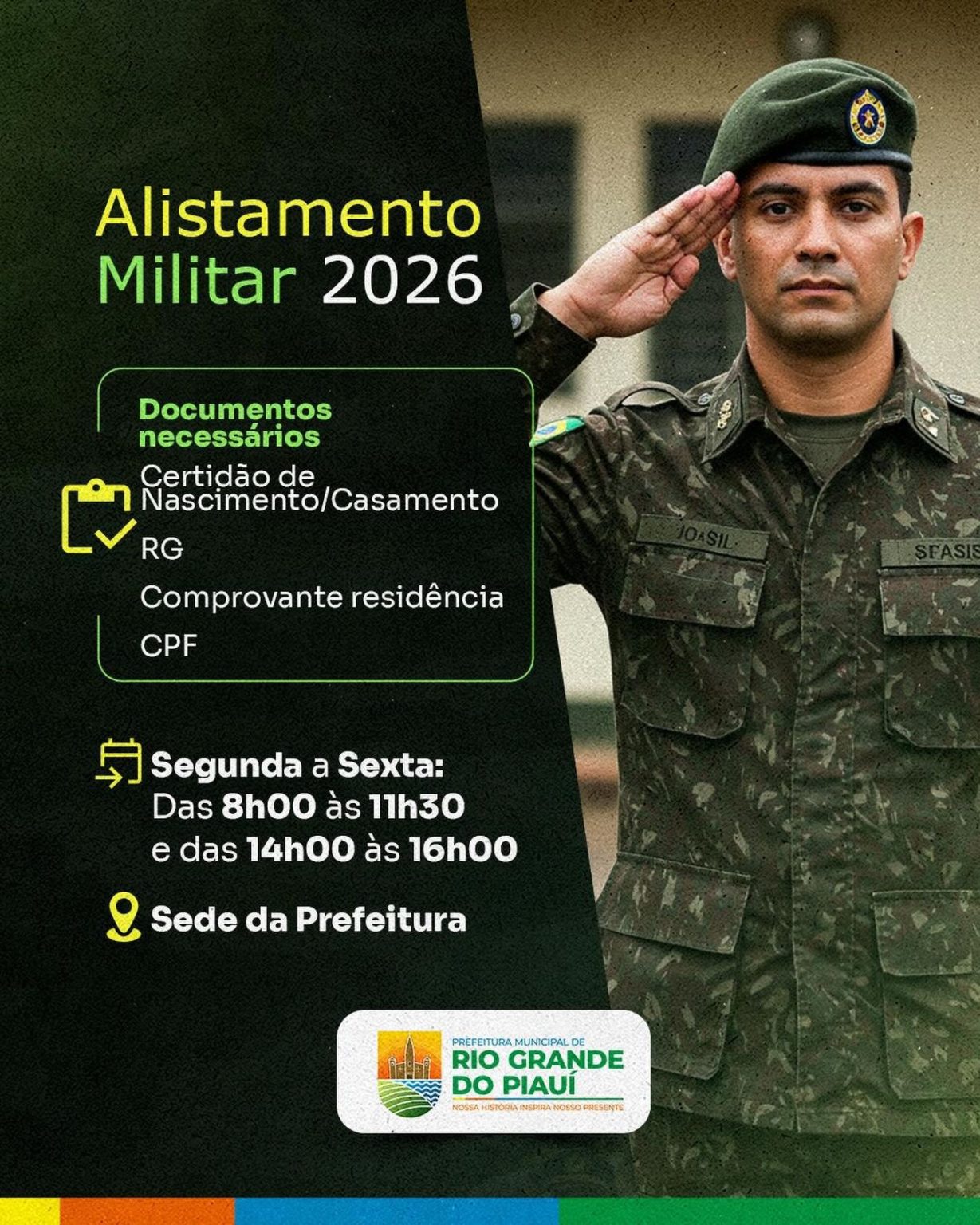 Comunicado Alistamento Militar 2026 ⚠️